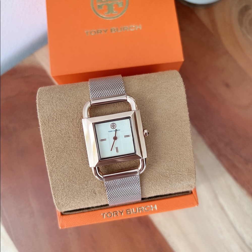 Tory Burch TBW7251 Phipps Womens Stainless Steel Watch Rose Gold